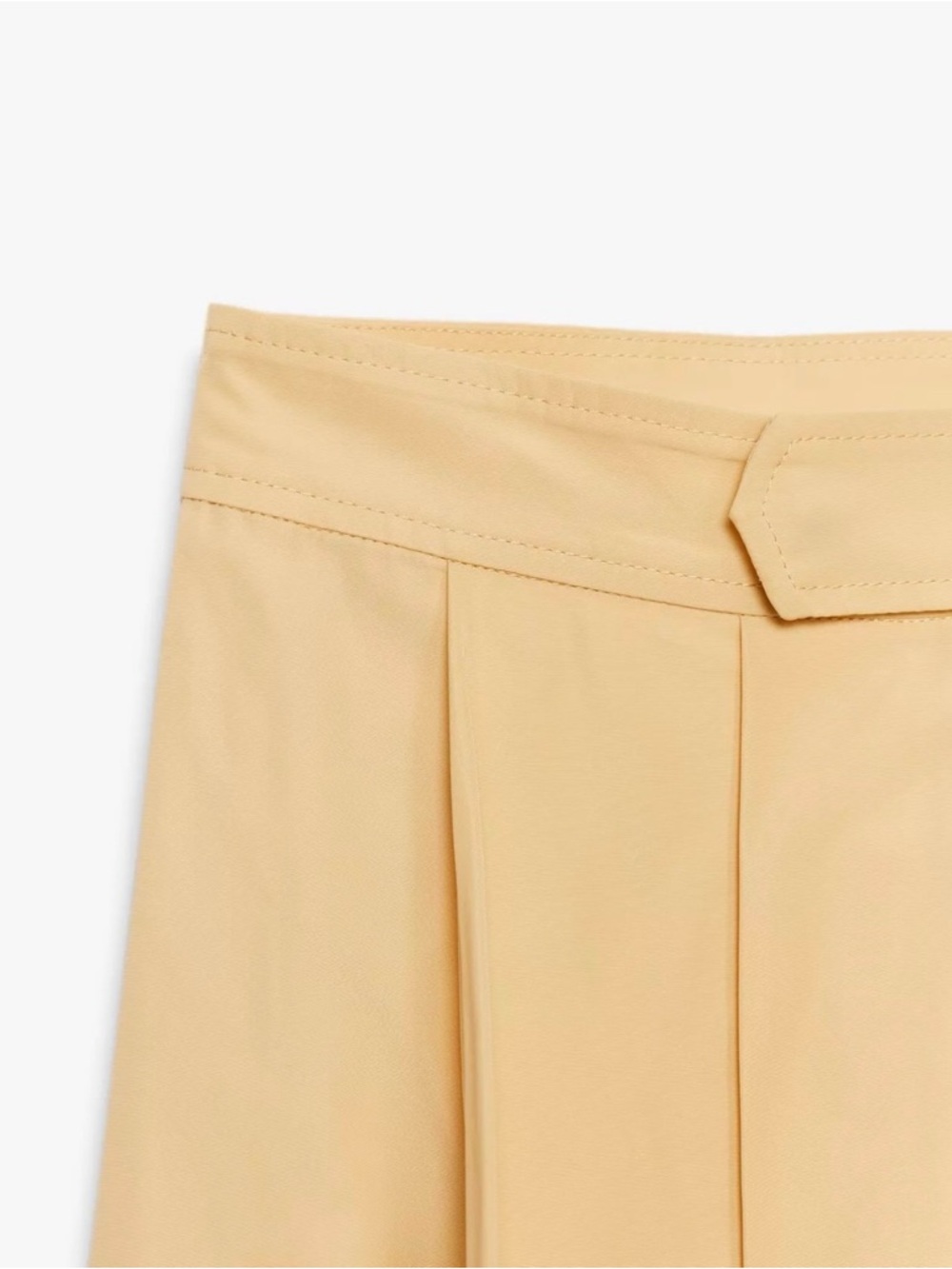Zara Pale Yellow Midi Skirt - Picture 3 of 4